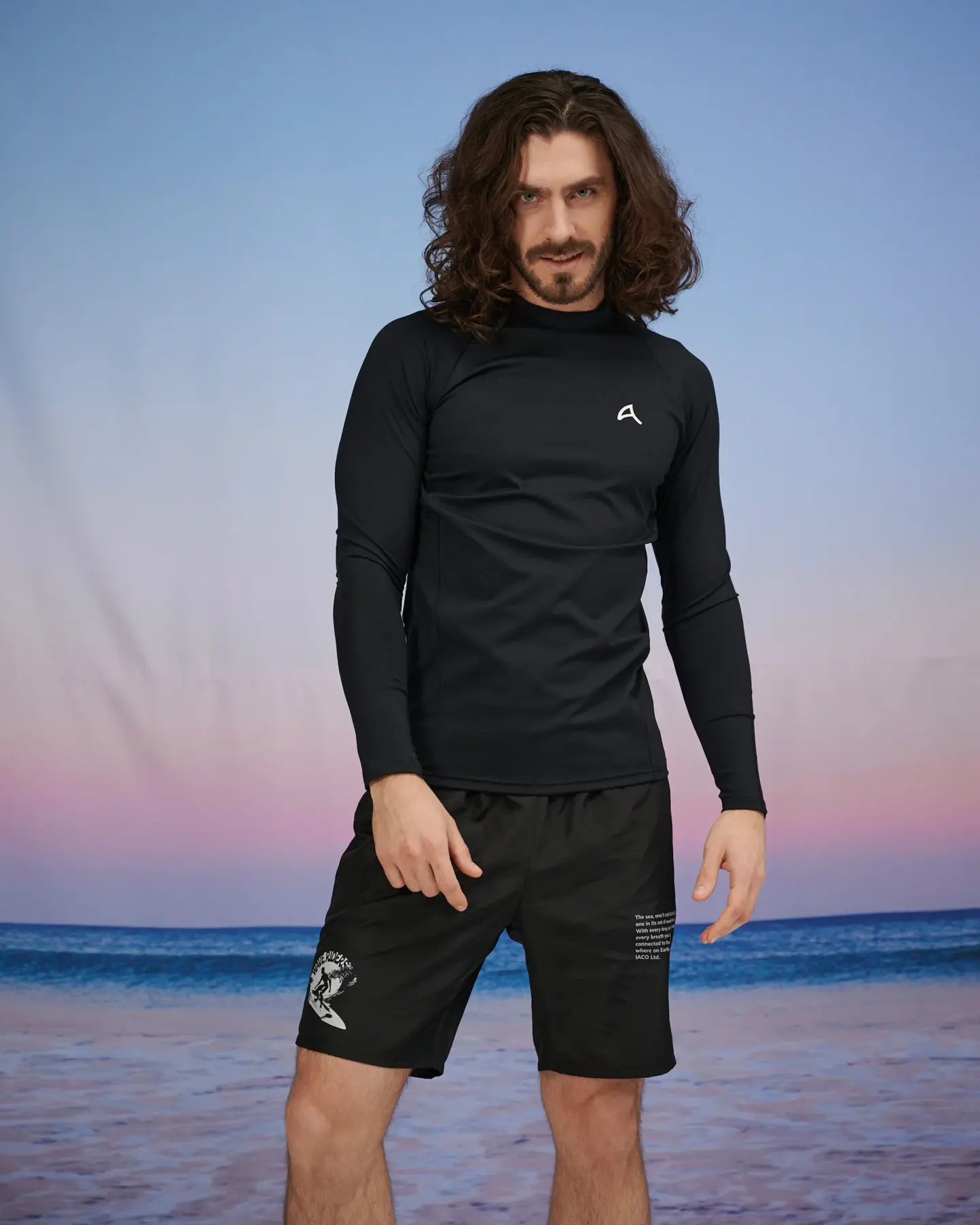 Рашгард мужской черный